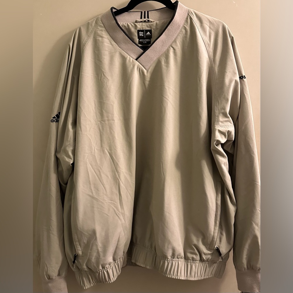 Vintage ADIDAS Microsoft GOLF Men's CLIMAPROOF V-neck pullover Jacket
